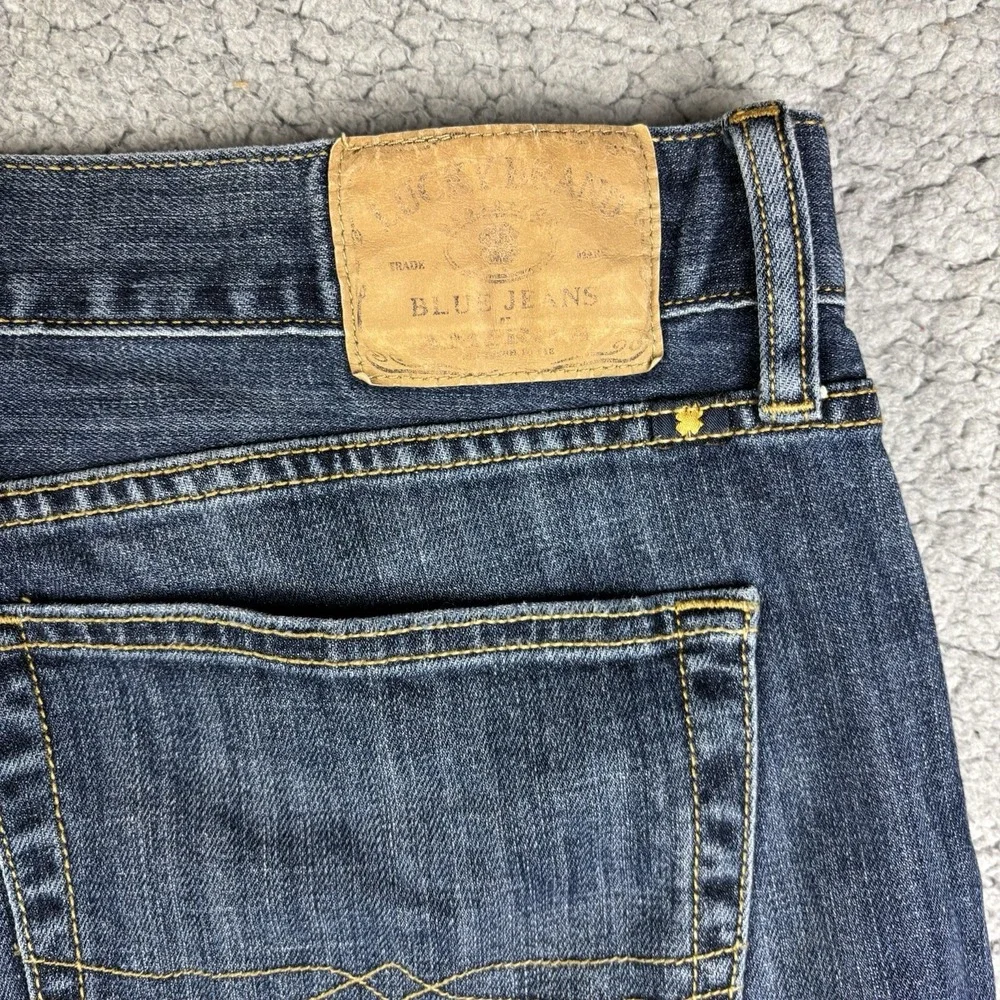Lucky Brand 429 Classic Straight Jeans Men's Sz 40x32 Vintage Stretch dark Wash